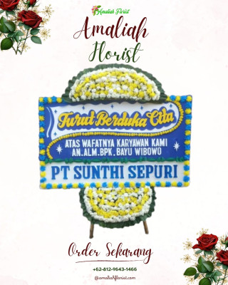 Papan Bunga Duka di Wirogunan